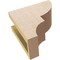 Ekena Millwork 4"W x 8"D x 8"H Classic Ridgewood Rough Cedar Woodgrain TimberThane Corbel, Primed Tan CORUR04X08X08RIDRCPR - alternate 5